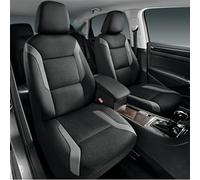 Skechers Memory Foam™ Leather Car Seat Covers, Air Cool Mesh Thick Seat Covers, Gray Two Front Seat Covers, Airbag Compatible, Automotive Comfort & Protection for Most Cars, Van,Trucks, SUVs(Grey