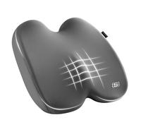 Skechers Memory Foam Seat Cushion Ribbed Fabric Office Chair Cushion for Tailbone Pain Relief Butt Pillow for Office Chair Car Seat Cushion Long Sitt