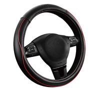 Skechers Memory Foam Steering Wheel Cover,Piping Microfiber Leather Steering Wheel Cover Sporty Universal Fit 14" 1/2-15" Car Wheel Protector for Men