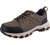 Skechers men 204427 Walking Shoe, Dark Taupe Leather W/ Synthetic & Mesh, 8 UK