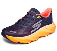 Skechers Men Aero Burst Sneaker, Navy Orange, 11 UK
