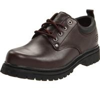 (Brown, 9 (Adults')) Skechers Tom Cats Leather Men's Dark Brown Lace-Up Shoes