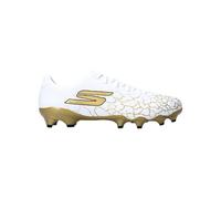 Skechers SKX_ 1.5 Academy FG Shoes in White/Black/Gold, Size 11 | Synthetic