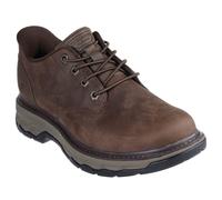 Skechers Lockett Gustav Leather Men's Cocoa Lace-Up Shoes - UK 8 / EU 42 / US 9