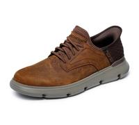 (12) Skechers Slip-ins Garza Mens Casual Trainers in Dark Brown