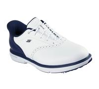 Skechers Men's Slip-ins Waterproof: GO GOLF Prestige Golf Shoes in White/Navy Blue, Size 9 | Leather/Synthetic/Textile, Arch Fit