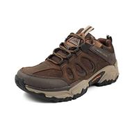 Skechers Men's 204486 CDB Sneaker, Dark Brown Leather W/Mesh, 8 UK