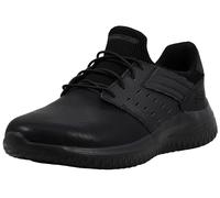 Skechers Men's 210308 BBK Sneaker, Black Leather, 7.5 UK