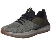 Skechers Men's 210501 Olbk sports shoes, Oliv Schwarz Mesh Synthetik, 7 UK