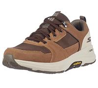Skechers Men's 216106 BRTN Sneaker, Tan Suede/Brown Textile, 8 UK