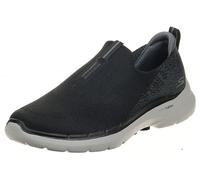 Skechers Men's 216202 GO WALK 6 Sneaker, Black Textile, 9.5 UK