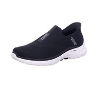 Skechers Men's 216278 BLK Sneaker, Black Textile/Black Synthetic/White Trim, 14 UK
