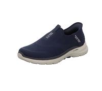 Skechers Men's 216278 NVY Sneaker, Navy Textile/Navy Synthetic/Navy Trim, 12 UK