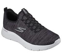 Skechers Men's GO WALK Flex - Ultra Sneaker in Black/White, Size 6.5 | Textile