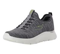 Skechers Men's 216484 GYLM Sneaker, Gray Textile/Lime Trim, 7.5 UK