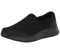 Skechers Men's 216485 BBK Trainers, Black Textile/Black Leather, 9 UK