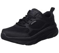 Skechers Men's 232363 BBK Sneaker, Black Leather/Mesh/Black Trim, 9 UK