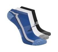 Skechers Men's 3-Pack Performance Golf Low Cut Socks, Odor Control & Mesh Ventilation, Cobalt Blue/White/Black, 10-13