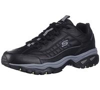 Skechers Men's Energy Afterburn Lace-Up Sneaker Black/Grey 12
