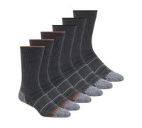 Skechers Men's Work Crew Socks, 6-Pack, Charcoal, UK 9-13