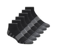 Skechers Men's 6 Pack Work Quarter Crew Socks, Black, 9-13 UK