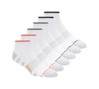 Skechers Men's 6 Pack Work Quarter Crew Socks, White, 9-13 UK