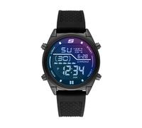 Skechers Men's Accessories Blue Face Digital Watch in Black