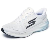 Skechers Men's Aero Spark Slip Ins Running Trainer, White/Light Blue, 9.5 UK