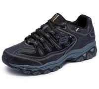 Skechers Mens After┬áburn┬ám.fit Fashion-Sneakers, Black, 12/12.5 UK