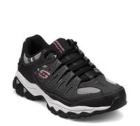 Skechers Men's Afterburn M. Fit, Charcoal/Black, 12