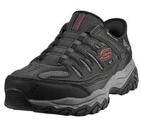 Skechers Men's Afterburn M fit Ridgeburn Hands Free Slip in, Black/Charcoal, 14 X-Wide