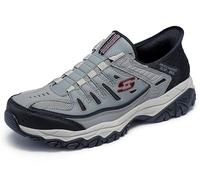 Skechers Men's Afterburn M. Fit Ridgeburn Hands Free Slip-in Loafer, Grey Black, 10 UK
