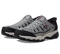 Skechers Men's Afterburn M. Fit Ridgeburn Hands Free Slip-in Loafer, Grey Black, 6.5 UK