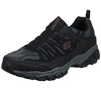 Skechers Men's Afterburn M. Fit WontedLoafer | Casual, Air Cooled Memory Foam, Slip-On, Leather and Mesh Upper, No Tie Adjustment