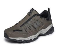Skechers Men's Afterburn M. Fit WontedLoafer | Casual, Air-Cooled Memory Foam, Slip-On, Leather and Mesh Upper, No Tie Fit