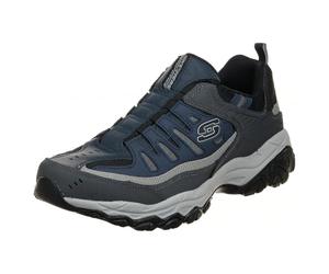 Skechers Men's Afterburn M. Fit WontedLoafer | Casual, Air-Cooled Memory Foam, Slip-On, Leather and Mesh Upper, No Tie Fit