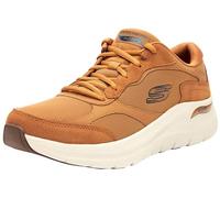 Skechers Men's Arch Fit 2.0 The Keep Sneaker, Whiskey Suede/Mesh/Duraleather/Trim, 9 UK