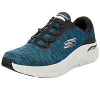 Skechers Men's Arch Fit 2.0 Upperhand Slip-On Sneakers, Teal Mesh/Synthetic/Black Trim, 7.5 UK