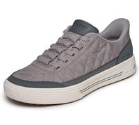 Skechers Men's Slip-ins: Arch Fit Arcade - Cosy Fit Charming Daze Sneaker in Gray, Size 8 | Textile/Leather/Synthetic