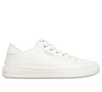 Skechers Men's Arch Fit Arcade - Meet Ya There Sneaker in White, Size 6.5 Wide | Textile, Vegan, Machine Washable