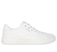 Skechers Men's Arch Fit Arcade - Meet Ya There Sneaker in White, Size 9 Wide | Textile, Vegan, Machine Washable