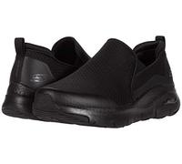 Skechers Men's Arch Fit Banline Oxford, Black/Black, 10 4E US