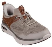 Skechers Men's Arch Fit Crosser-Emeric Sneaker, Taupe/Brown, 10.5 UK