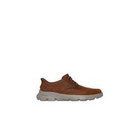 Skechers Men's Arch Fit Garza Leather Bungee Lace Slip-Ins Dark Brown | Size: 8 Skechers Brown 8