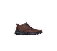 Skechers Men's ARCH FIT GARZA Round Toe Leather Chukka Slip-Ins Boot Cocoa in Brown | Size: 11 Skechers Brown 11