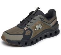Skechers Men's Arch Fit Glide-Step Pro - Fardoh Sneaker in Olive/Black, Size 10 | Synthetic/Textile, Vegan, Machine Washable