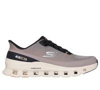 Skechers Men's Arch Fit Glide-Step Pro Sneaker, Taupe Knit/Black Pu, 10 UK
