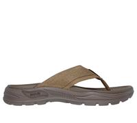 Skechers Men's Arch Fit Motley SD - Rigel Sandals in Taupe, Size 13 | Textile, Vegan