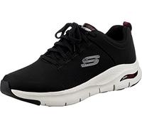 Skechers Men's Arch Fit Paradyme Sneaker, Black Textile White Trim, 6.5 UK
