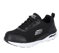 Skechers Mens Arch Fit Ringstap Work Sneaker, Black/White , 8 UK